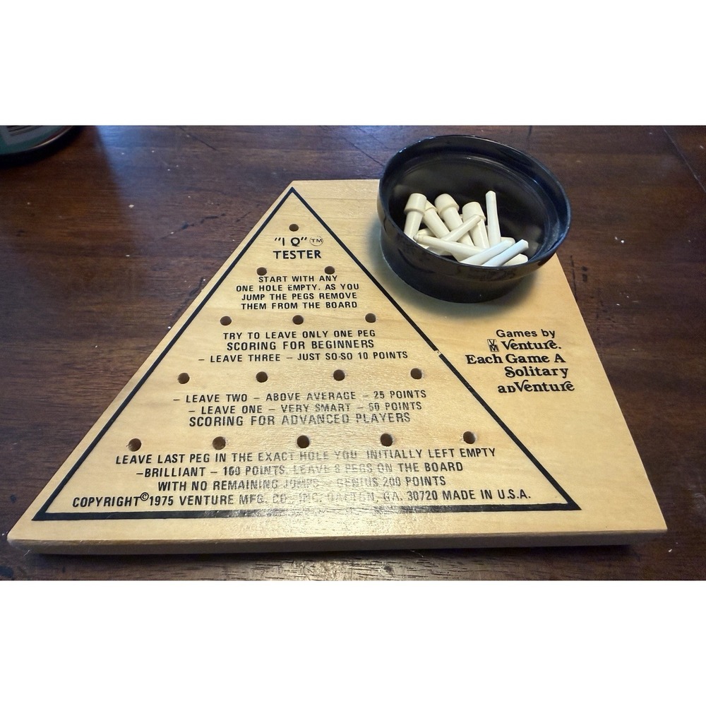 VTG I. Q. Tester by Venture Mfg. Co. Inc - Solitary